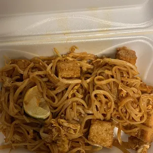 Pad Thai with Tofu