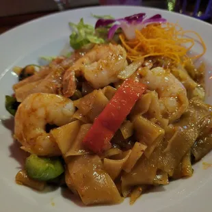 Drunken Noodles with Shrimp