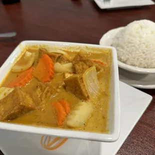 Panang Curry with tofu