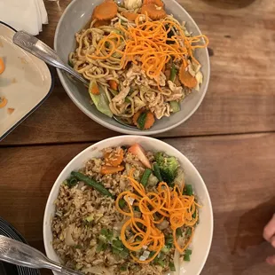 Lanna Thai Fried Rice w vegetables &amp; chow mien w chicken