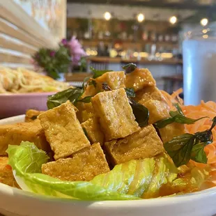 Crispy Tofu choice of mild or spicy.