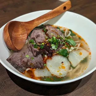 Hand pulled beef noodles