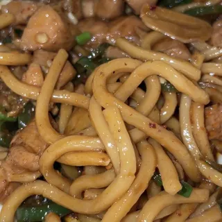 Chicken Topped Noodles