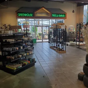 the inside of a store