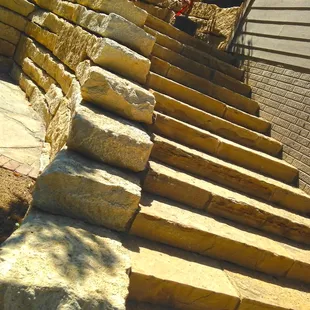 Hardscape construction of retaining walls, stairways, water features and fire pits.