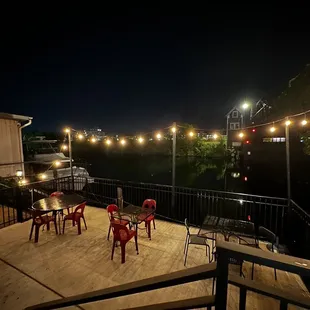 Riverfront patio