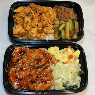 Creamy 5x Spicy Chicken and Tokyo Chicken.