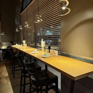 sushi and sashimi, interior