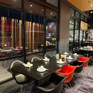 outside, sushi and sashimi