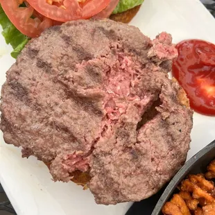 Lansdowne Arms Pub Burger Dinner