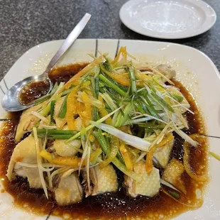 Ginger scallion chicken