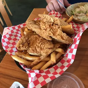 huge chicken strips!