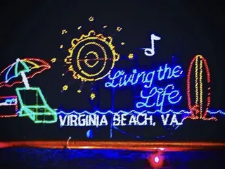 Holiday Lights at the Beach