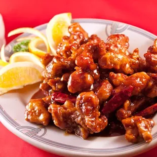 General Tso&apos;s Chicken Dinner w/ Brown Rice