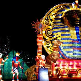 Lights of the world included many of the different areas of the world, including a dinosaur area.