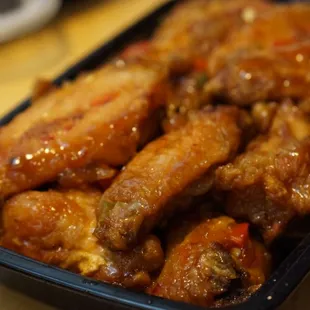 chicken, poultry, bbq wings, chicken wings and fried chicken, fried chicken, chicken wings, fried chicken wings, food, bbq chicken