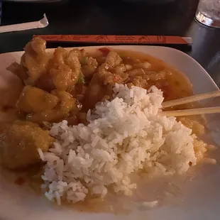 Spicy Chicken with rice