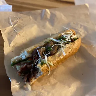 Grilled pork banh mi (no cilantro at my request)