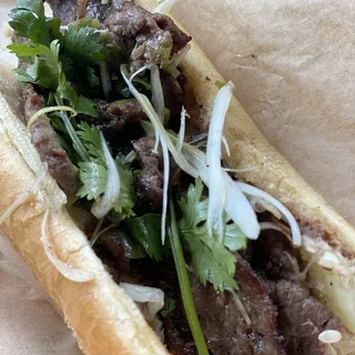 B1. Grilled Lemongrass Beef Baguette