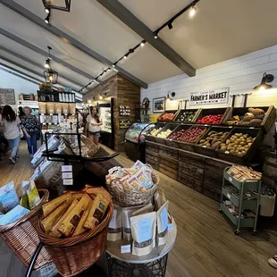 the interior of the store