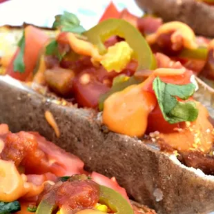 MEXICAN POTATO SKIN LOADED...$8.99