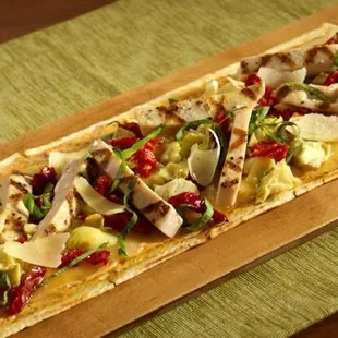 FLATBREAD PIZZA CHICKEN LUNCH- $8.99 DINNER- $11.99