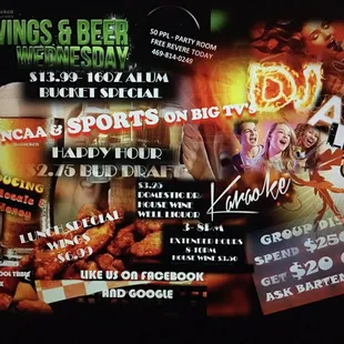 Weds at LANTERN ST Grill&amp; Tap House. Dj &amp; Karaoke at 8:30pm. Food and Drink Specials.Grp Disc spend $250 get $20 Off Happy Hour @ 3pm fun