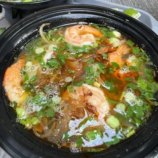 Spicy Shrimp and Pork Udon