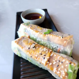 Crispy tofu spring roll