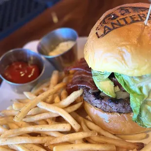 House burger add bacon and Avocado