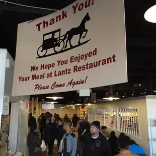 a sign that says thank you