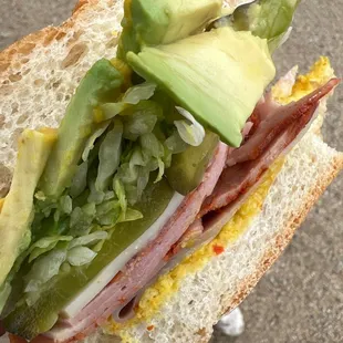 #1 without mayo/tomato/onion and Avocado added