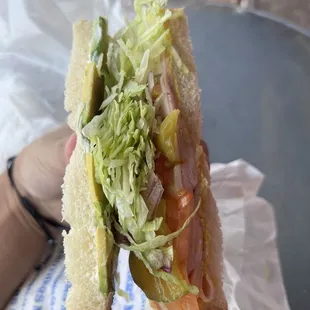 Turkey with avocado
