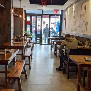 the interior of a restaurant