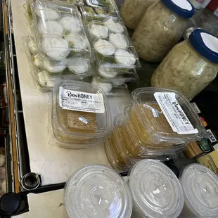 a variety of food items