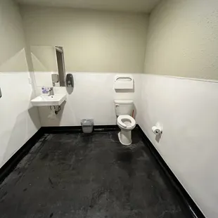 View of their bathroom. They have 2 Unisex bathrooms.