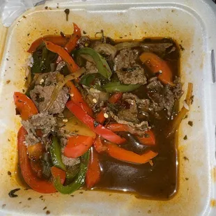 Beef stir fry "large"