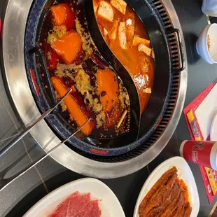 This is my favorite hot pot restaurant in Irvine!! The meat is very fresh and spicy. Definitely recommend people to come.