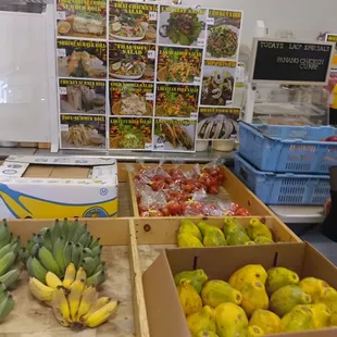 Papaya fruit banana fruit mango fruit and menus picture