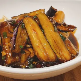 Garlic Eggplants W/ Spicy Garlic Sauce