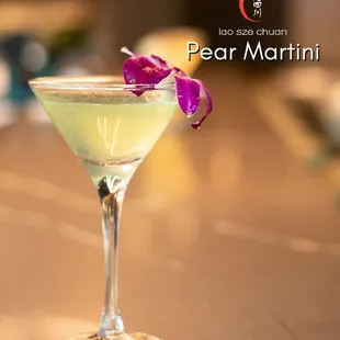 Lao Sze Chuan Pear Martini