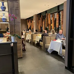 people eating in a restaurant