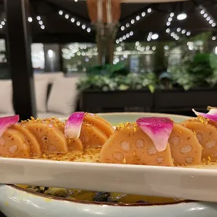 Lotus root with osmanthus syrup