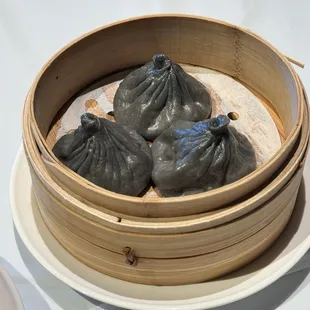 Black truffle soup dumplings