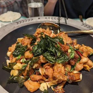 Three-Cup Chicken W/ Basil