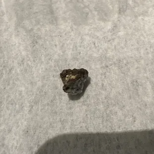 I found this rock in my house special hot and sour soup.