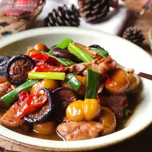 a bowl of stir fried vegetables