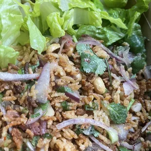 Nam Khao. Crispy rice salad! So tasty!