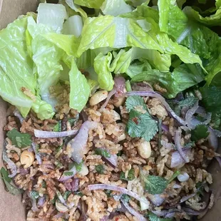 Nam Khao. Crispy rice salad! Tasty balance!