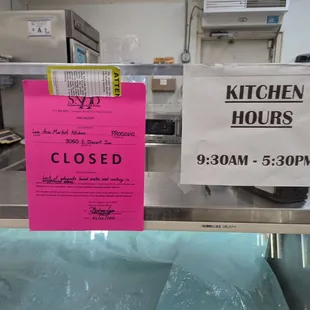 Kitchen/Deli is closed. Tbd when it&apos;ll ever open according to the grocery staff.